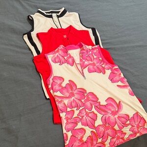 Tail 1/4 Zip Golf Polos - set of 3